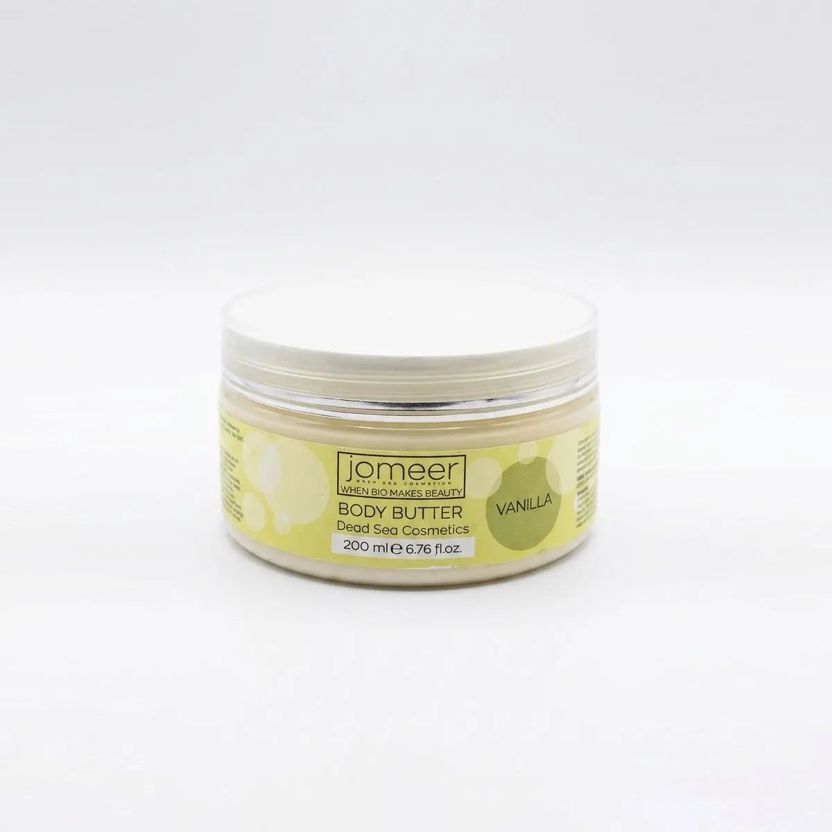 Jar of Lomeer Vanilla Body Butter on a white background