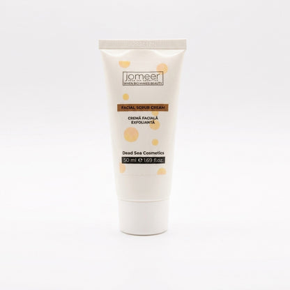 Packaging of Jomeer Dead Sea Facial Scrub Cream by BYS 
