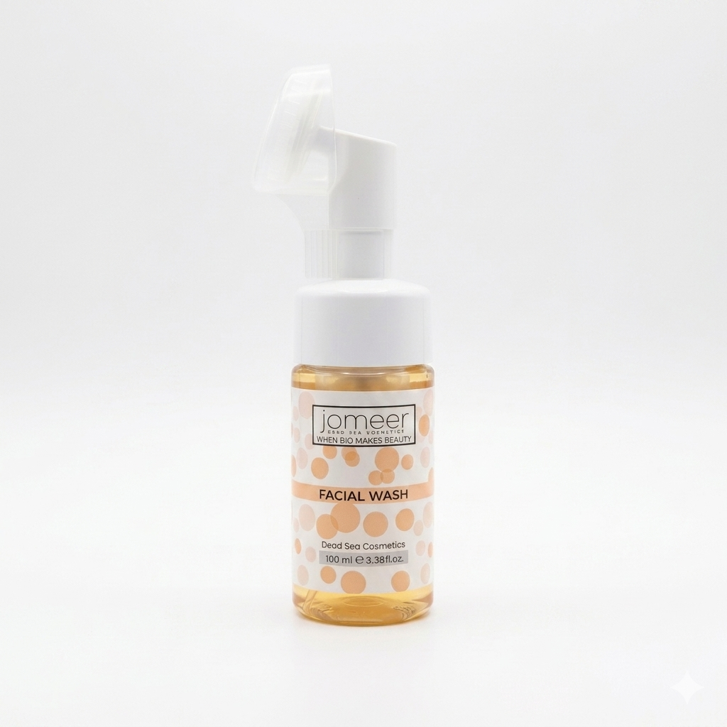 Dead Sea Facial Wash bottle by BYS with honey and sage extract