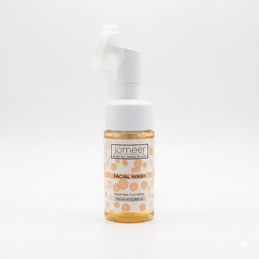 Dead Sea Facial Wash bottle by BYS with honey and sage extract