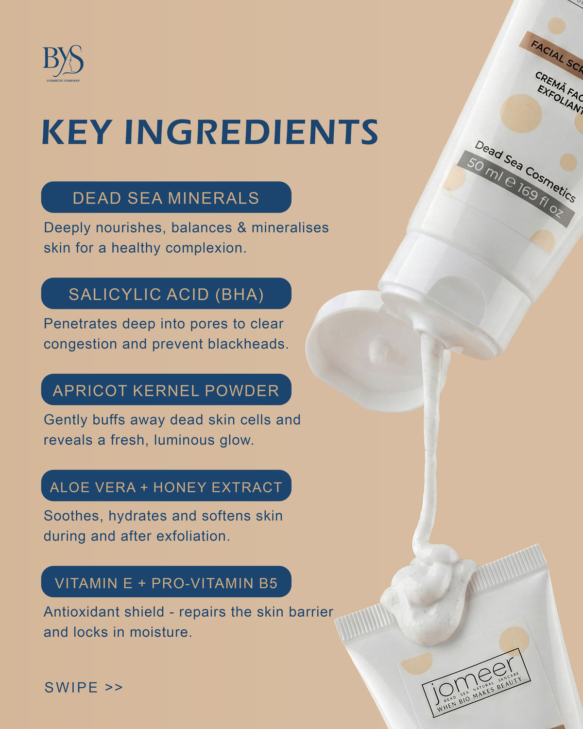 Dead Sea Facial Scrub Cream